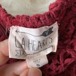 LA Hearts  Maroon Crocheted Shorts With Back Zipper. Stretchy. Size Small Photo 1