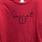 North Pole Size Small Secret Elf Red Crewneck Sweatshirt. Preloved Photo 1