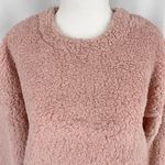 Thread and Supply New Sherpa Sweatshirt Crewneck Pullover Sweater Blush Photo 2