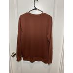 Game Day Sweatshirt Large Crewneck Womens Brown‎ L Football Tailgate Brown Photo 1