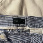 Talbots Women 12P Blue White Pinstripe Straight Leg Stretch Cotton Chinos Photo 4