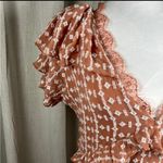 Walter Baker  Ruffle Mini‎ Dress Women's Size 4 Short Sleeve Floral Boho,Casual Photo 6