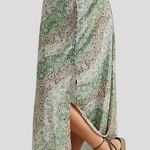 Free People Like New  Sammy Button Down Maxi Skirt Size 0 Photo 0