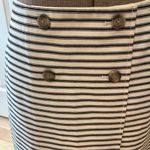Loft  Black and White nautical stripe Pencil Mini Skirt Photo 1