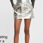 ANKVAS periwinkle cherry faux leather mini skirt size 2 / XS Photo 3