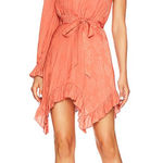 BCBGMAXAZRIA Floral Jacquard One Shoulder Mini Evening Dress Ginger Size 2 NWT Photo 0