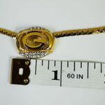 Givenchy  Vintage G Logo Gold Tone Snake Chain‎ Choker Necklace 13” Photo 6