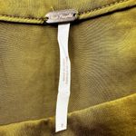 Free People Lola Asymmetric Ruffled Skirt Side Slit Midi Flowy Olive Green 8 Photo 3