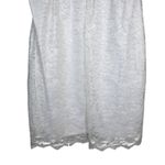 Sangria Women's 14 Blouson Pearl Gold Lined Lace Shirt Dress NEW White Photo 6