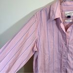 Universal Threads ✨ Universal Thread Women’s Pink Striped Button Down Shirt Relaxed Fit Small Photo 3