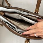 Michael Kors Voyager Tote Purse Bag Brown Pink White NWT NEW Photo 5