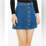 American Apparel American Appeal Button Down Denim Skirt Photo 1