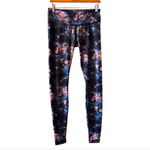 Lululemon  Wunder Under Legging Moody Mirage Berry Blue Floral Sz 8 Athleisure Photo 2