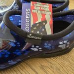 Sloggers NWT  Garden Shoes Waterproof Womens sz8 Slip-on Pattern Paw Prints Blues Photo 4