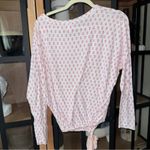 Eberjay Eberjey pajamas gisele modal long sleeve tee top block floral print drawstring Photo 3