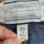 Current/Elliott Current Elliott The Cropped Straight Released Hem Ankle Jeans Size 26 Photo 9