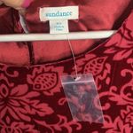 Sundance  Red Burnout Velvet Renaissance Long-sleeve Dress NWOT W-708 Sz XS Photo 3