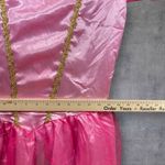 Princess Peach Costume Dress Long Pink Gold Trim Halloween Cosplay Size L Mario Size L Photo 5