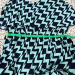 Trixxi  Green and Blue Geometric Maxi Dress Photo 8