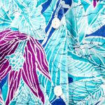 Sandra Ingrish Sport Vintage Hawaiian Blue Purple Shirt Womans Small Unisex Photo 4