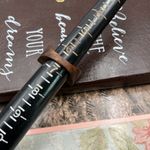 Vintage Wood & Metal “hi” Statement Ring Size 6.5 Boho Indie Unique Brown Photo 6