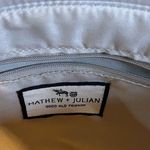 Mathew & Julian Brown Handbag. Outside and Inside Zip Pockets. 2 Flaws as shown Photo 6