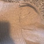 Loft Women's Beige Puff Sleeve Ribbed Crew Neck Sweater Size M Photo 2