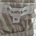 The Vanity Room  XL beige and cream V-neck tank top and ruffle bottom bottom dres Photo 2