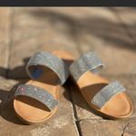 Soda Shoes Clear Double Strap Rhinestone Sandal Photo 4