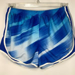 Nike  Dri-Fit Women's Elastic Waist Lined Athletic Shorts Blue White Size Medium Photo 0