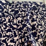 Lilly Pulitzer horse of course navy print corduroy Capris size 6 98% cotton Photo 13