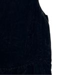 J.Crew Black Velvet Sleeveless Peplum Top Size 2 Y2K Grunge Academia Style Photo 6