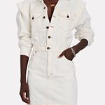 AGOLDE Reyna Porcelain White Denim Dress | Size 8 Photo 0