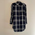 Rails  Black White Bianca Plaid Button Down Shirt Dress Size Medium Photo 2