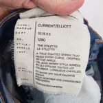 Current/Elliott  Jeans Size 27 The Stiletto‎ Distressed Skinny Cropped Ankle Blue Photo 9