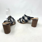 Madewell Alexandria Buffalo Plaid Mule Sandals in Black & White Size US 9 Photo 7