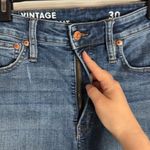 J.Crew Women’s Vintage Slim Straight Blue Denim Jeans in Warm Surf Wash size 30 Photo 9