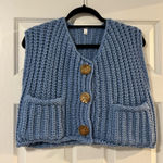Button up sweater Blue Photo 0