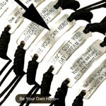 be your own hero inspirational bracelet silver tone braided adjustable motivate Photo 1