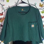 Carhartt Cropped T-Shirt Green XL Photo 0