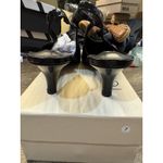 Tony Bianco Zen Kitten Heel Slingback Pump Black Crinkle Size 9 Photo 4