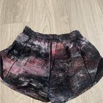 Lululemon athletica Women's Black and Pink Athletic Shorts Photo 1