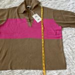 Free Assembly Women's Rugby Polo Sweater size Large Pink Photo 8