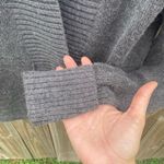 Susan Bristol  Women's Wool Gray Cardigan Sweater Size S Ribbed Cuffs Hem Soft Photo 3
