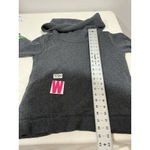 Womans J. Crew Gray Pullover High Neck Sweatshirt Medium Shearling Lined Photo 5