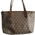 Ralph Lauren  Medium Brown Leather Logo Tote Photo 0