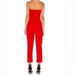 Amanda Uprichard AMANDA UPRICHARD Red Cherri Sweetheart Jumpsuit NWOT Size P Photo 2