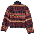Vintage New Identity Southwest Cropped Gaucho Tapestry Blanket Jacket Orange Size M Photo 9