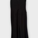 Betsy and Adam  Christine Scuba Crepe Ruffle Bow Trumpet Gown Size 14 Photo 3