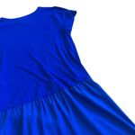 Anthropologie Dolan  Royal Blue High Low Mini Dress Stretch Knit Size Medium Photo 6